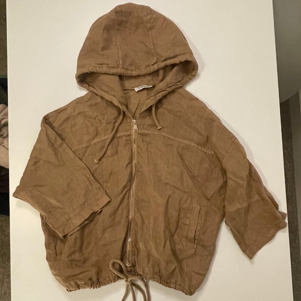 LIABELLA Linen Zip-up Hoodie